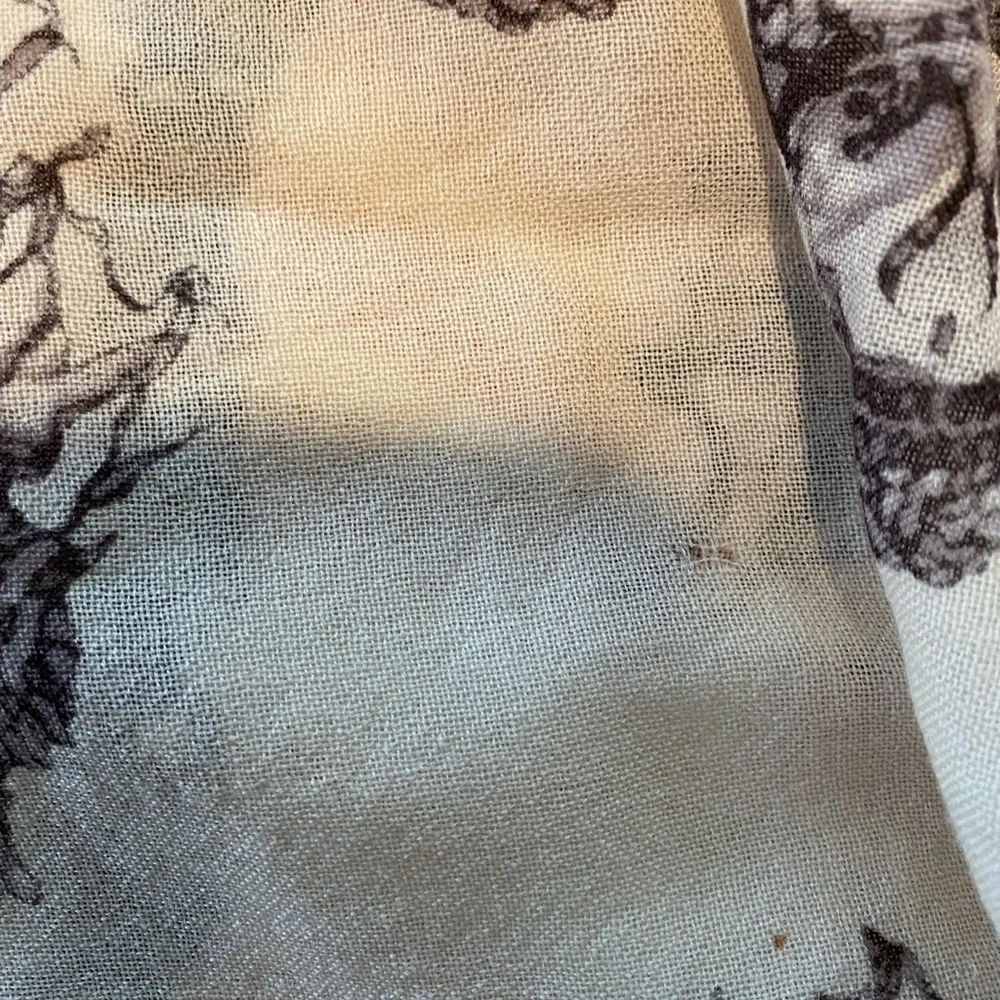 Alexander McQueen large skull & birds blanket scarf - Picture 6 of 6